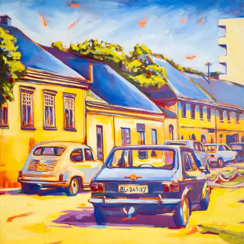 slika zastava 101 u gradisci od slikara aleksandra obrenovica