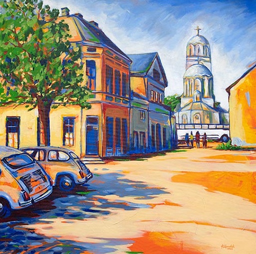paintings of Gradiska by the painter Aleksandar Obrenovic